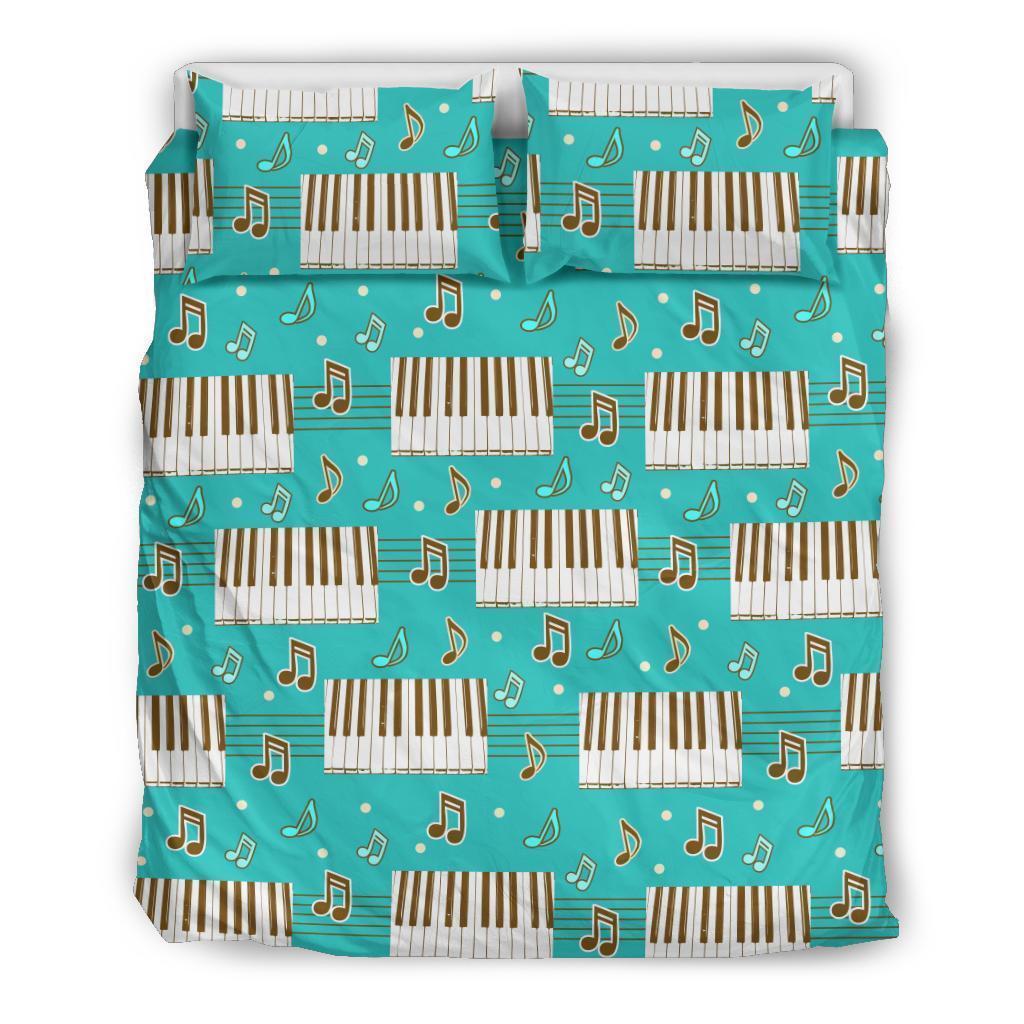 Piano Pattern Print Duvet Cover Bedding Set-grizzshop