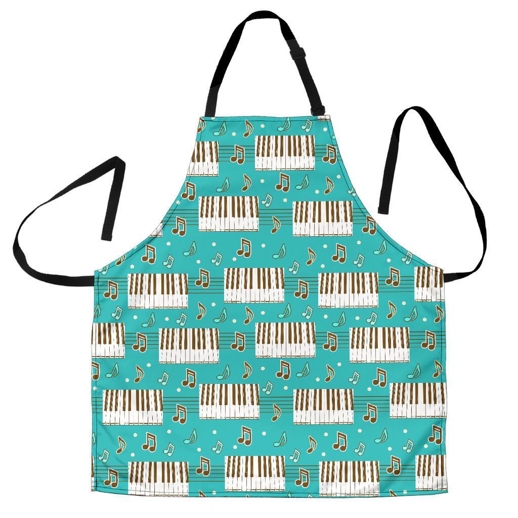 Piano Pattern Print Men's Apron-grizzshop