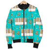 Piano Pattern Print Men's Bomber Jacket-grizzshop