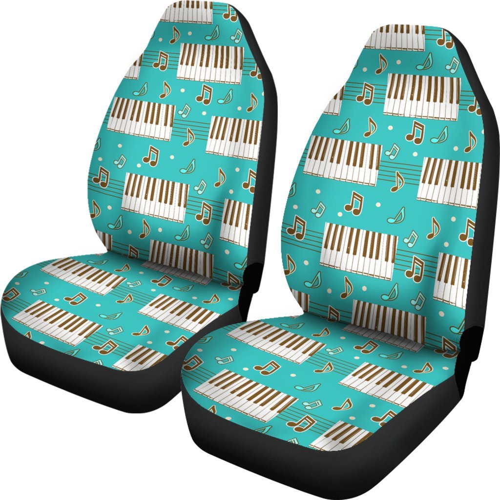 Piano Pattern Print Universal Fit Car Seat Covers-grizzshop