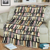 Piano Print Pattern Blanket-grizzshop