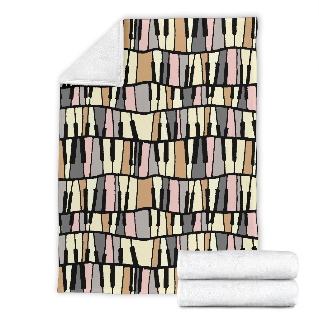 Piano Print Pattern Blanket-grizzshop