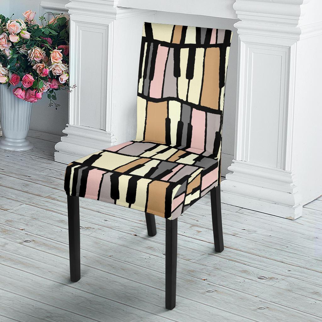 Piano Print Pattern Chair Cover-grizzshop