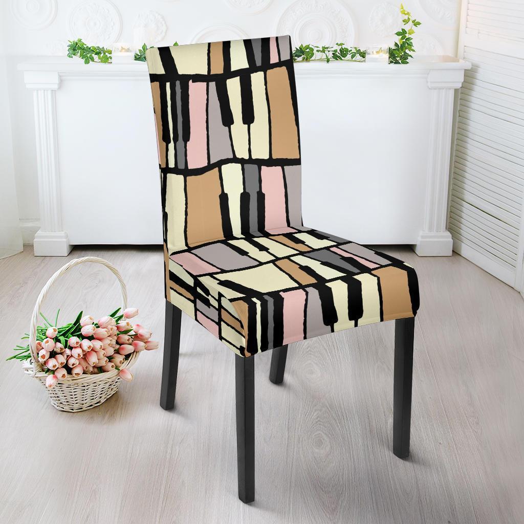 Piano Print Pattern Chair Cover-grizzshop