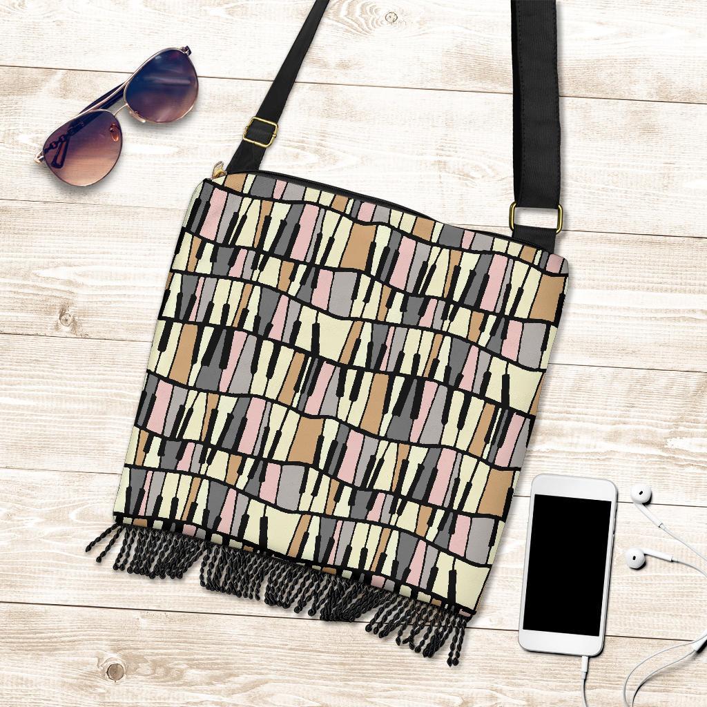 Piano Print Pattern Crossbody bags-grizzshop