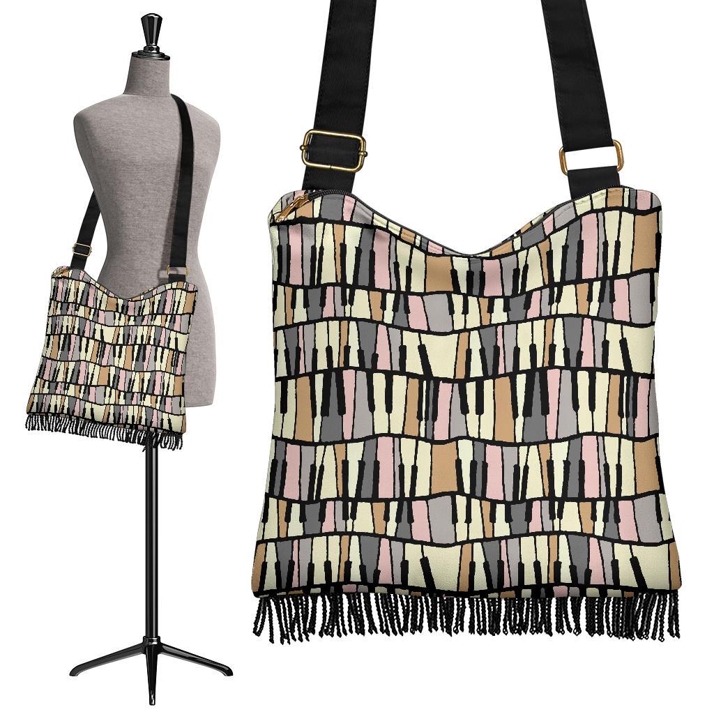 Piano Print Pattern Crossbody bags-grizzshop