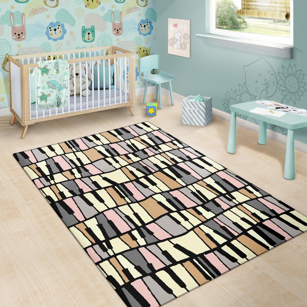 Piano Print Pattern Floor Mat-grizzshop