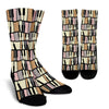 Piano Print Pattern Unisex Crew Socks-grizzshop