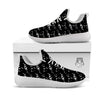 Piano Print Pattern White Athletic Shoes-grizzshop