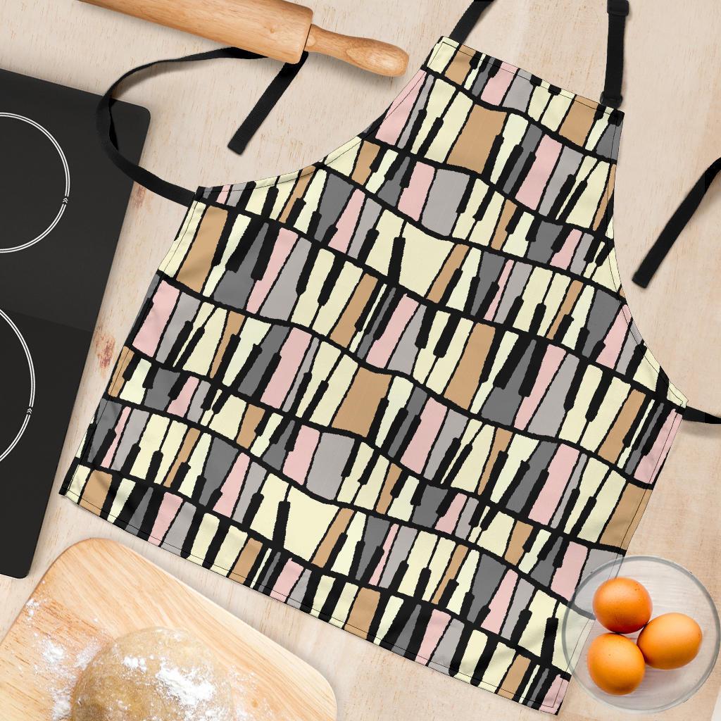 Piano Print Pattern Women's Apron-grizzshop