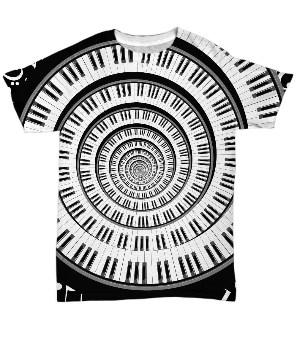 Piano T-Shirt-grizzshop