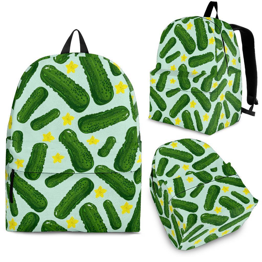 Pickle Cucumber Pattern Print Backpack-grizzshop
