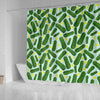 Pickle Cucumber Pattern Print Bathroom Shower Curtain-grizzshop