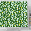 Pickle Cucumber Pattern Print Bathroom Shower Curtain-grizzshop