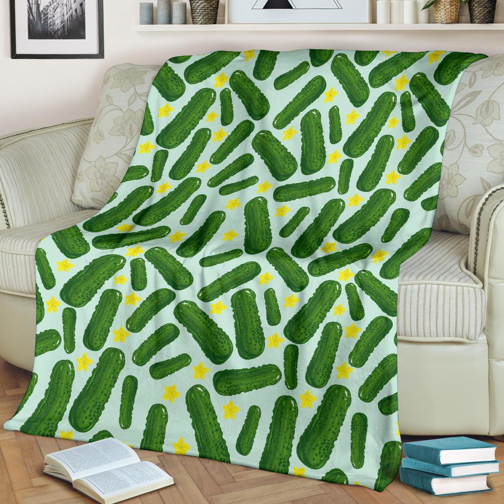 Pickle Cucumber Pattern Print Blanket-grizzshop