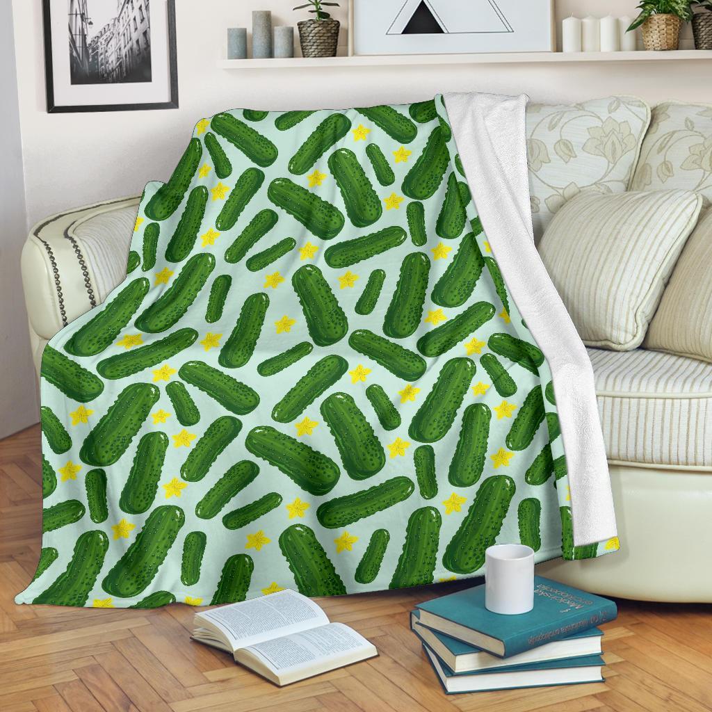 Pickle Cucumber Pattern Print Blanket-grizzshop