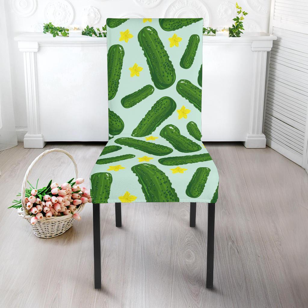 Pickle Cucumber Pattern Print Chair Cover-grizzshop