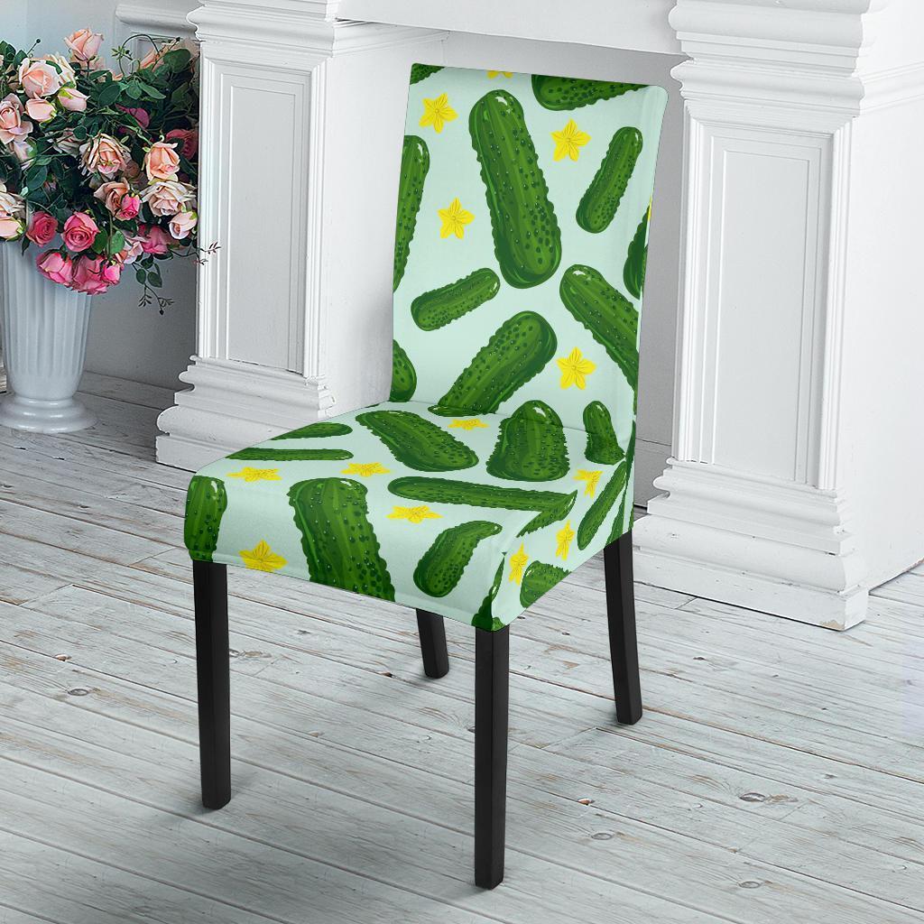 Pickle Cucumber Pattern Print Chair Cover-grizzshop