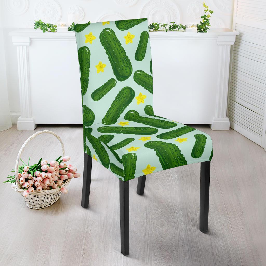 Pickle Cucumber Pattern Print Chair Cover-grizzshop