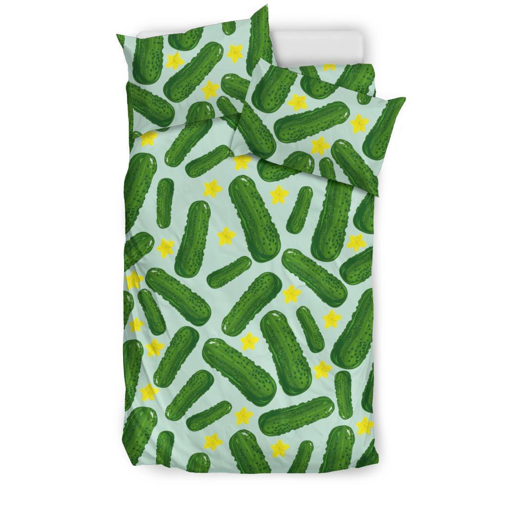 Pickle Cucumber Pattern Print Duvet Cover Bedding Set-grizzshop