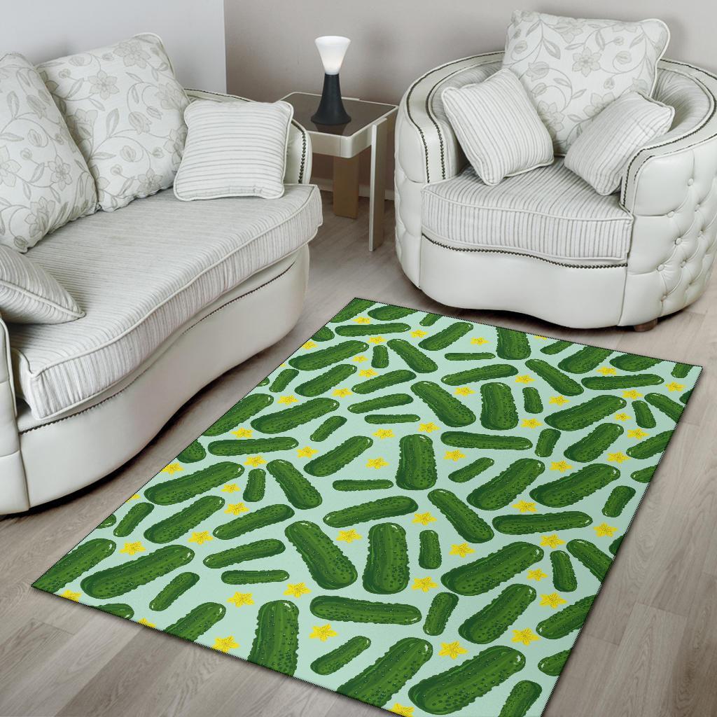 Pickle Cucumber Pattern Print Floor Mat-grizzshop