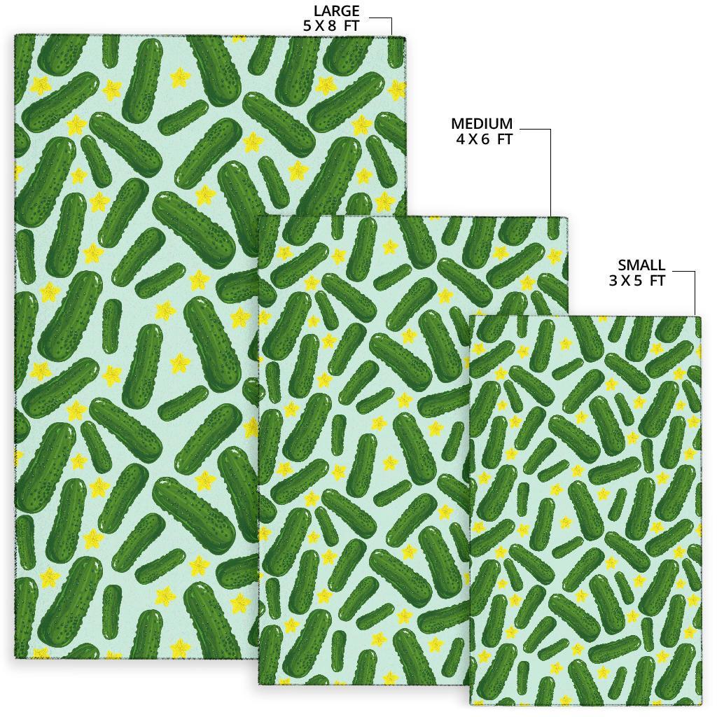 Pickle Cucumber Pattern Print Floor Mat-grizzshop