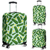 Pickle Cucumber Pattern Print Luggage Cover Protector-grizzshop