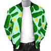 Pickle Cucumber Pattern Print Men's Bomber Jacket-grizzshop