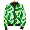 Pickle Cucumber Pattern Print Men's Bomber Jacket-grizzshop