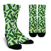 Pickle Cucumber Pattern Print Unisex Crew Socks-grizzshop