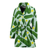 Pickle Cucumber Pattern Print Women Long Robe-grizzshop