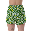 Pickle Cucumber Pattern Print Women's Shorts-grizzshop