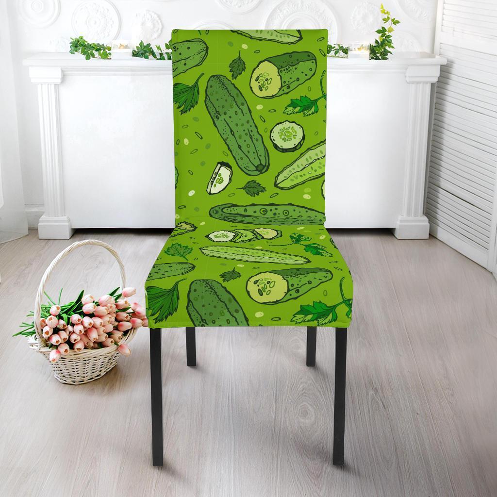 Pickle Cucumber Print Pattern Chair Cover-grizzshop