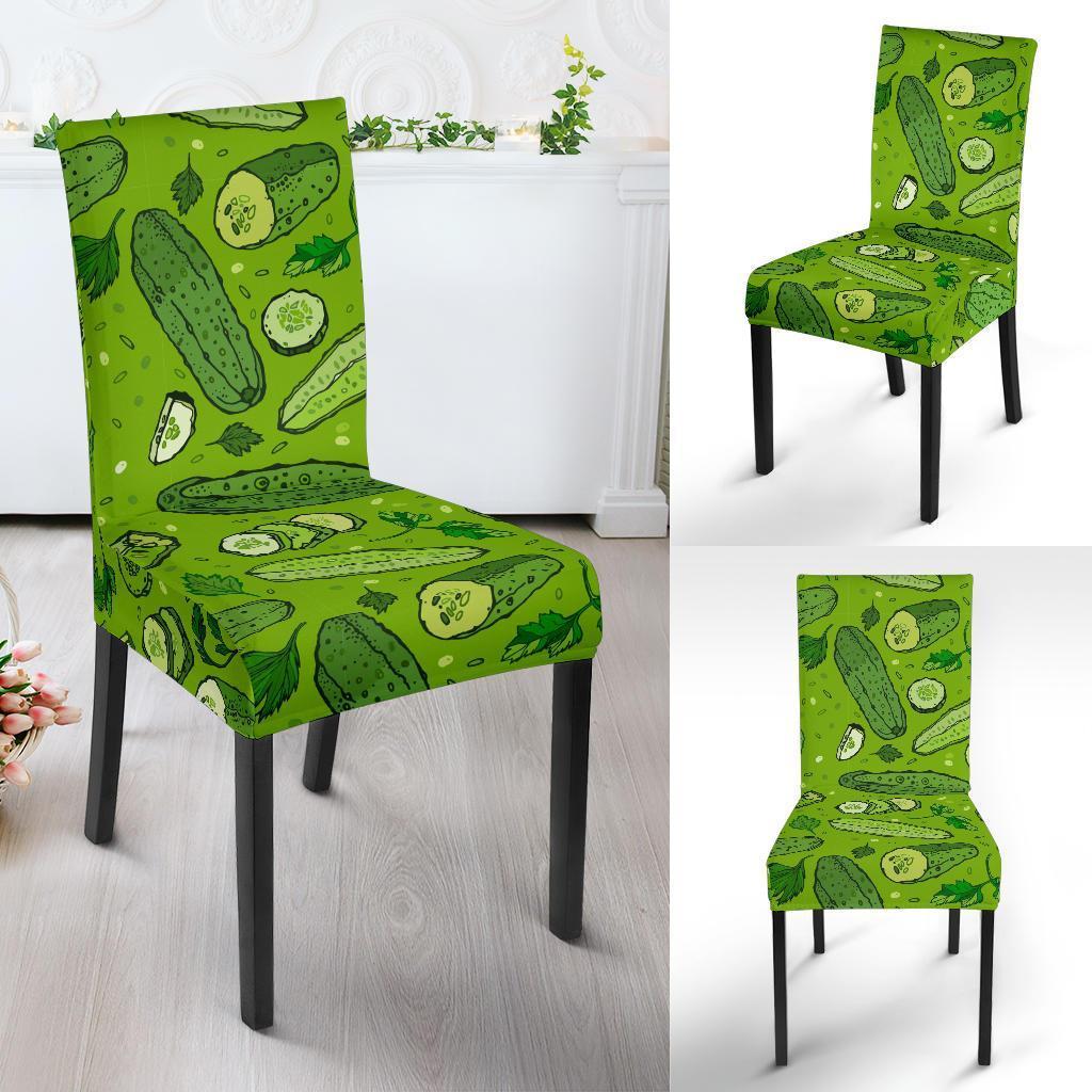 Pickle Cucumber Print Pattern Chair Cover-grizzshop