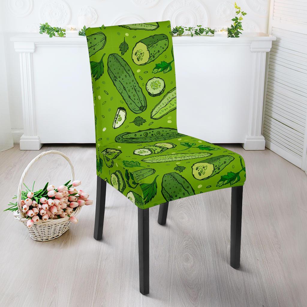 Pickle Cucumber Print Pattern Chair Cover-grizzshop
