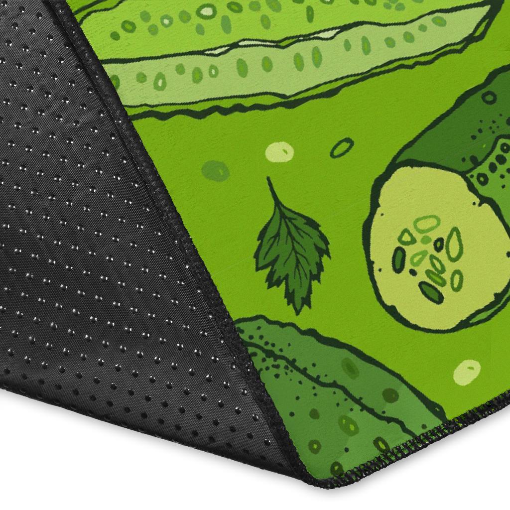 Pickle Cucumber Print Pattern Floor Mat-grizzshop