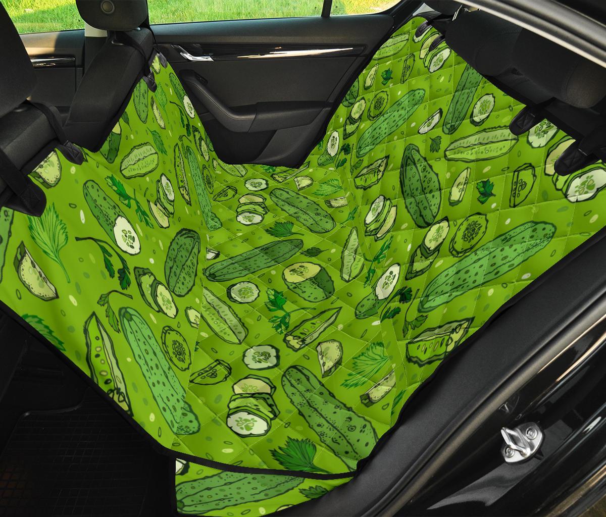 Pickle Cucumber Print Pattern Pet Car Seat Cover-grizzshop