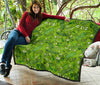 Pickle Cucumber Print Pattern Quilt-grizzshop