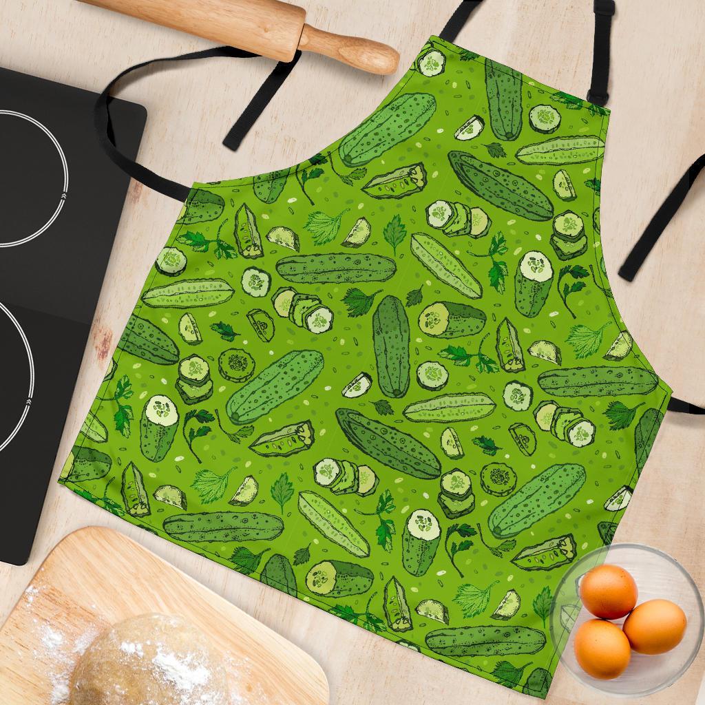 Pickle Cucumber Print Pattern Women's Apron-grizzshop