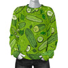 Pickle Cucumber Print Pattern Women's Sweatshirt-grizzshop