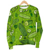 Pickle Cucumber Print Pattern Women's Sweatshirt-grizzshop