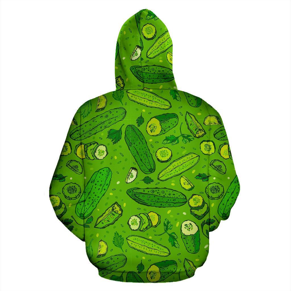 Pickle Cucumber Print Pattern Men Women Pullover Hoodie-grizzshop