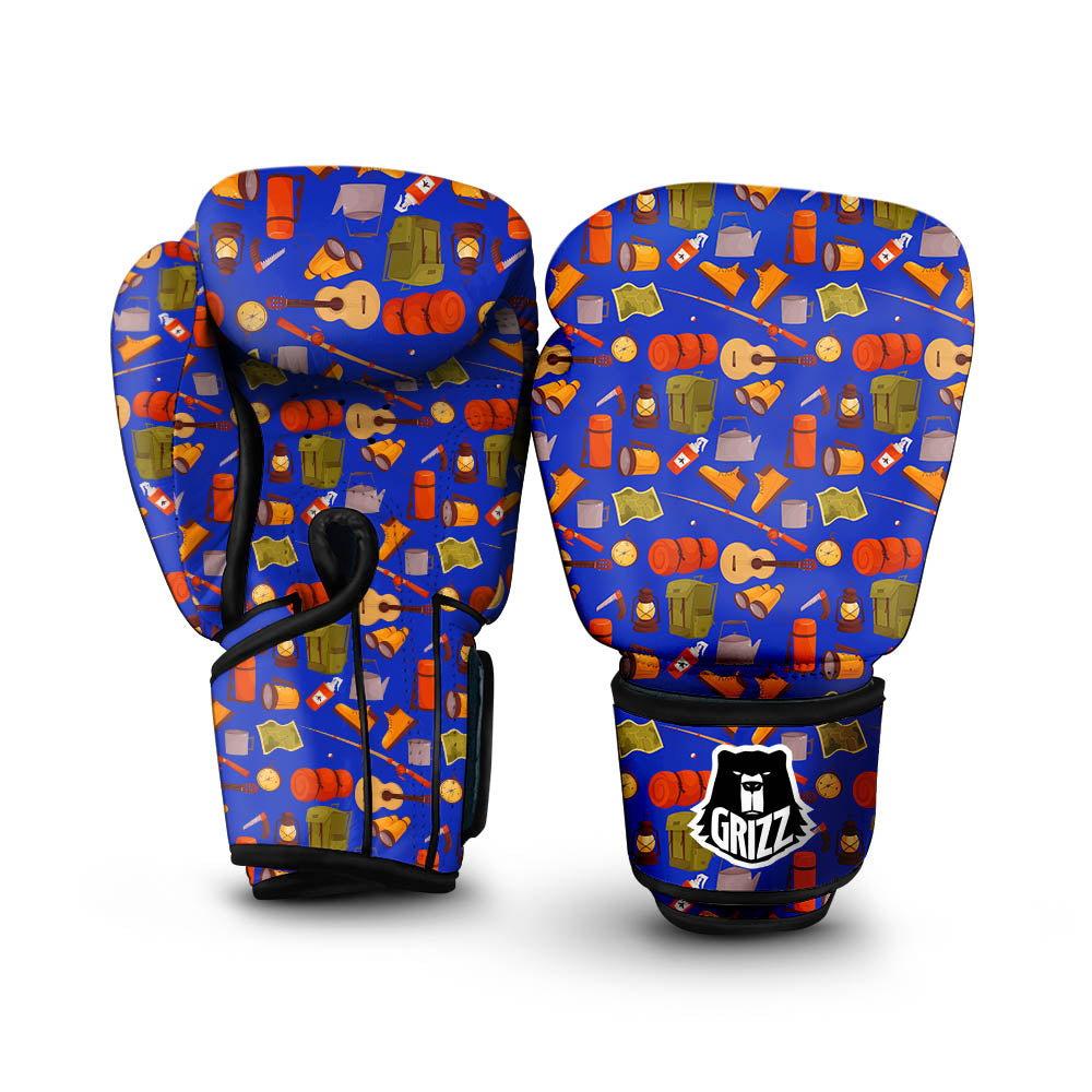 Picnic Camping Print Pattern Boxing Gloves-grizzshop