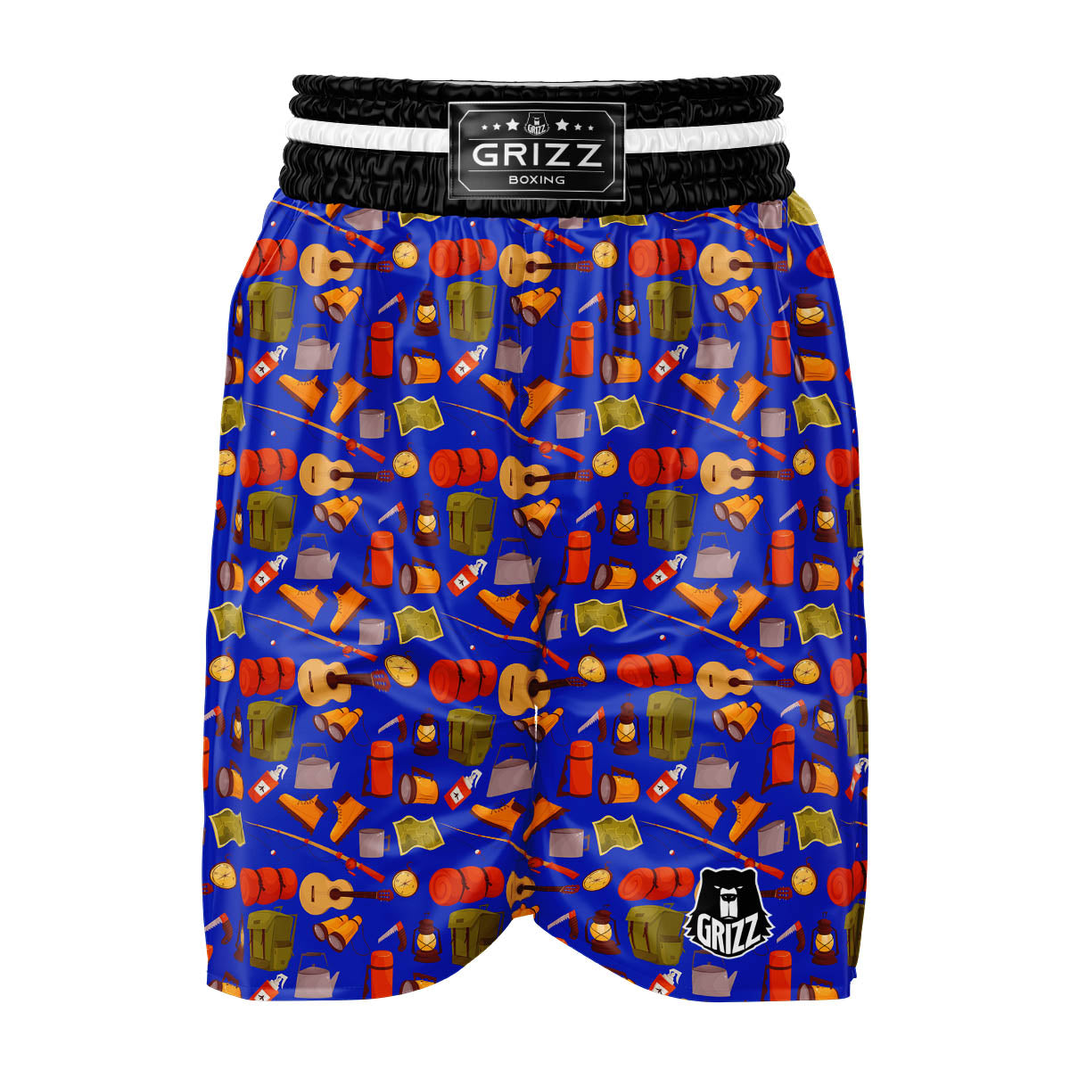 Picnic Camping Print Pattern Boxing Shorts-grizzshop