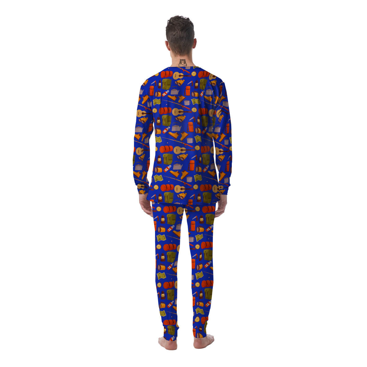 Picnic Camping Print Pattern Men's Pajamas-grizzshop