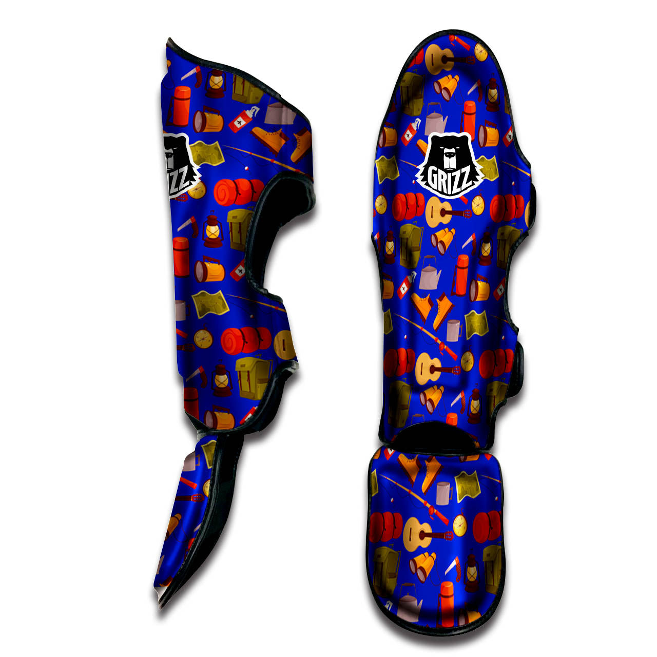 Picnic Camping Print Pattern Muay Thai Shin Guards-grizzshop