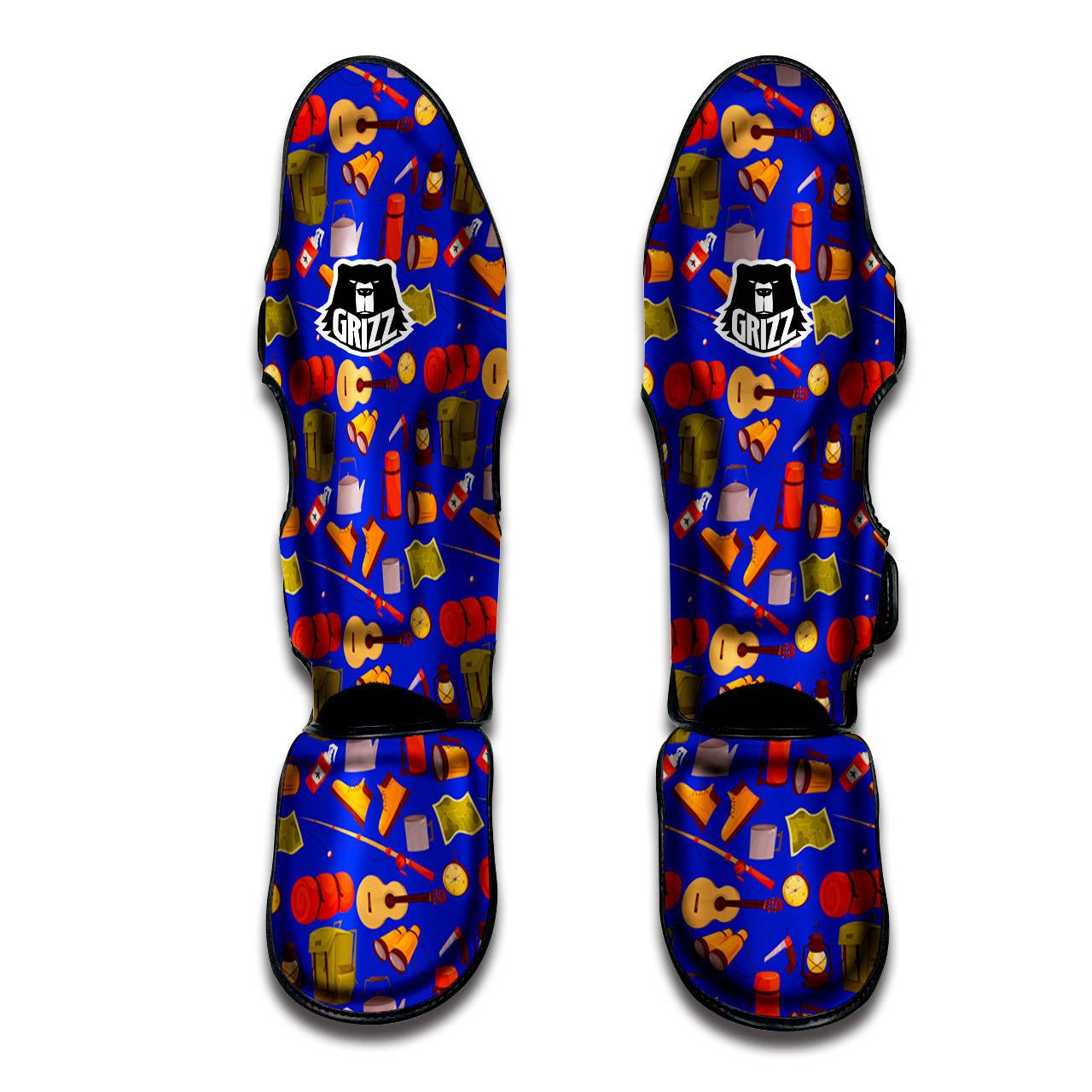 Picnic Camping Print Pattern Muay Thai Shin Guards-grizzshop