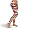 Piece Watermelon Stripe Black Pattern Print Pattern Women Leggings-grizzshop