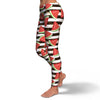 Piece Watermelon Stripe Black Pattern Print Pattern Women Leggings-grizzshop