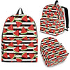 Piece Watermelon Stripe Black Pattern Print Premium Backpack-grizzshop